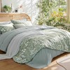 BAGOKIE 7 Pieces Floral Bed in a Bag Comforter Set for All Season - 2 of 4