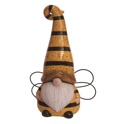 Transpac Terracotta 10" Yellow Spring Bee Gnome Decor