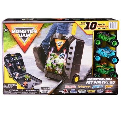 Monster Jam Pit Party & Go with 10 Trucks