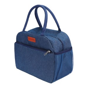 REGALWOVEN Oxford Insulated Large Capacity Storage Lunch Bags 10.6 x 6.3 x 9.1 Inches - 1 of 4