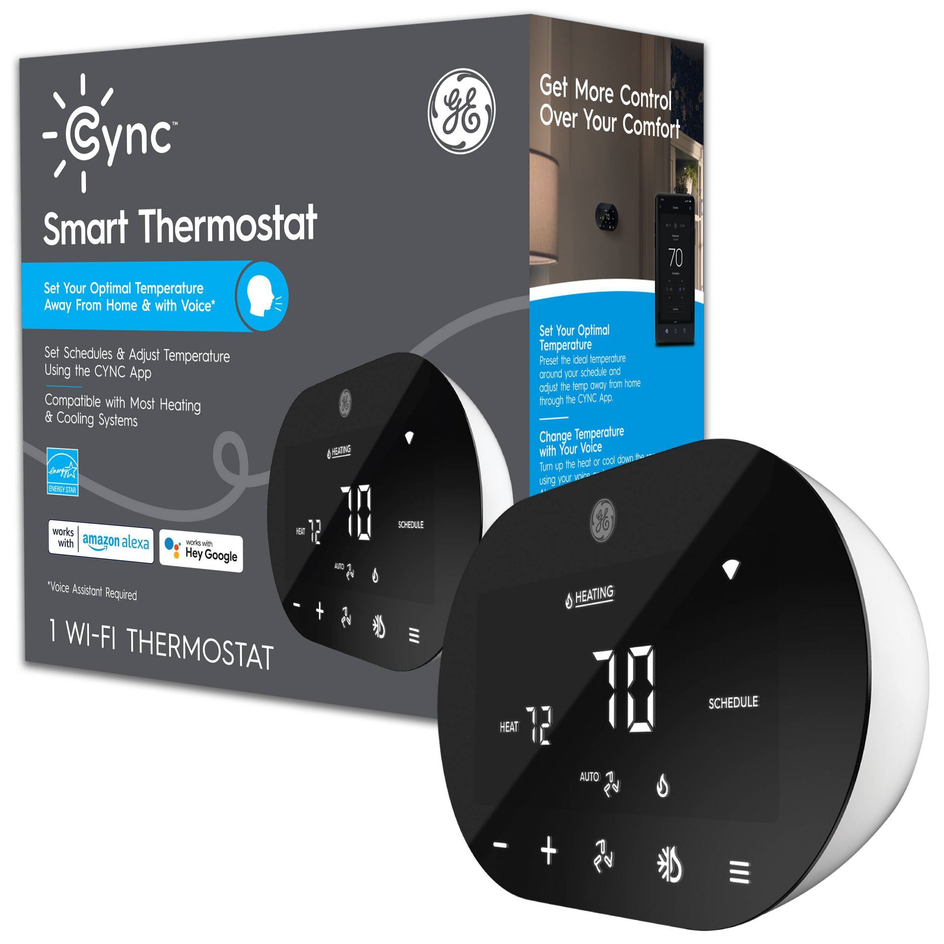 GE CYNC Smart Programmable Thermostat