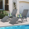 Kozyard Aluminum Foldable Reclining Lounge Chair, No Assembly Needed - 2 of 4