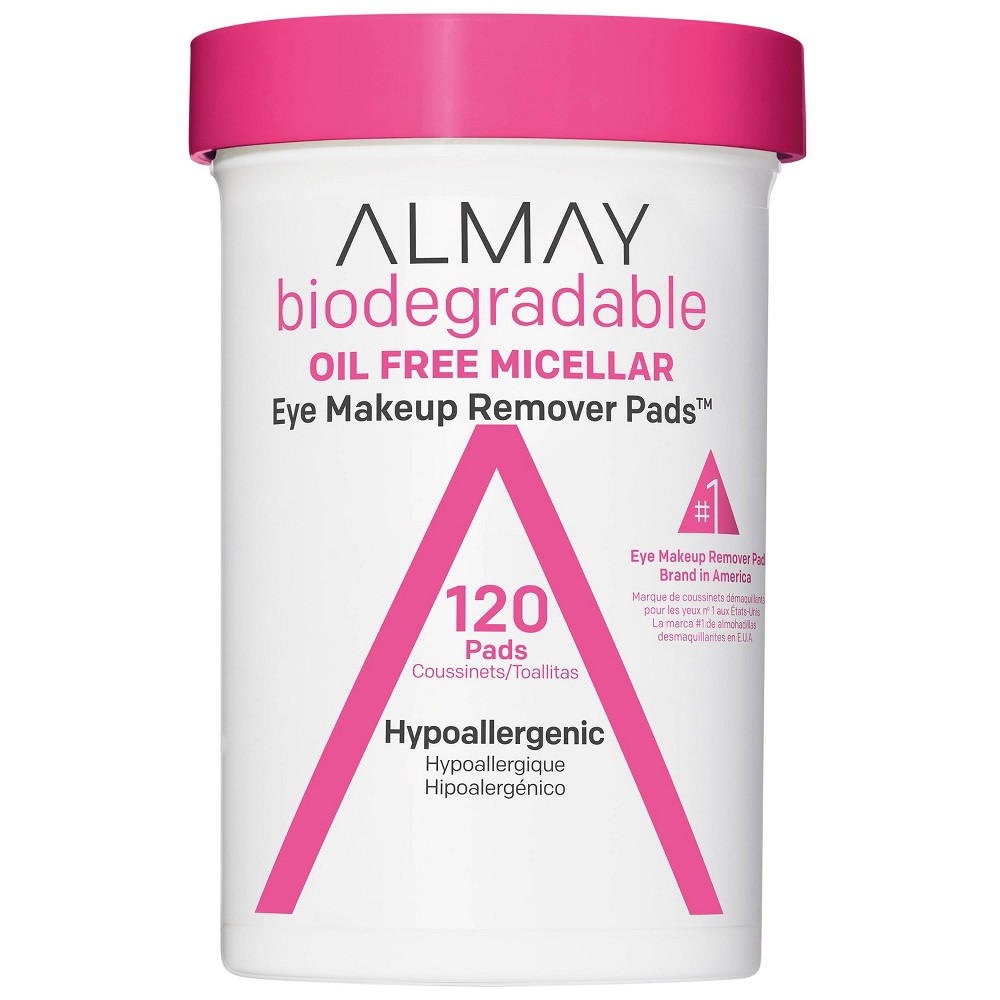 Photos - Facial / Body Cleansing Product Almay Biodegradable Oil Free Micellar Eye Makeup Remover Pads - 120ct