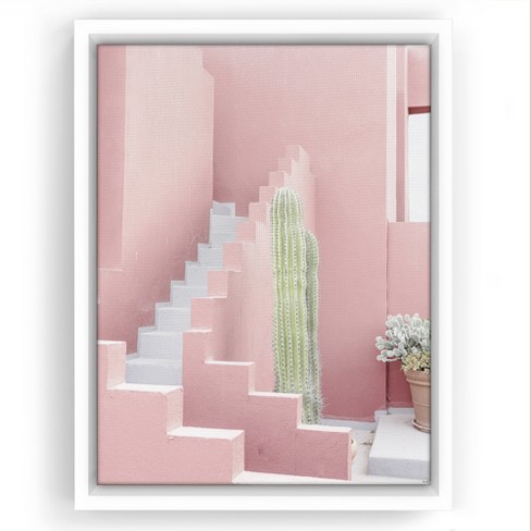 Americanflat - 16x24 Floating Canvas White - La Muralla 1 By Sisi And Seb :  Target