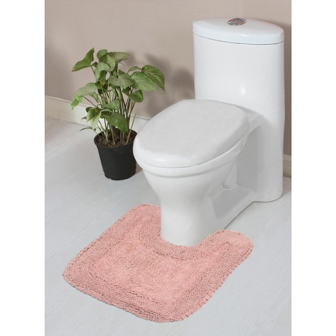 Home Weavers Inc Radiant Collection Red Cotton 3 Piece Bath Rug Set