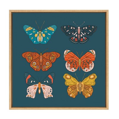 22" x 22" Sylvie Free Wings Framed Wall Canvas by Oris Eddu - Kate & Laurel All Things Decor