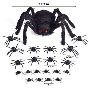 Nifti Nest Giant Halloween Spider with Webs - 1 of 4