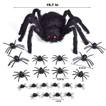 Nifti Nest Giant Halloween Spider with Webs
