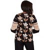 Alfred Dunner Women's Vertical Flower Zig Zag Sweater - 2 of 4