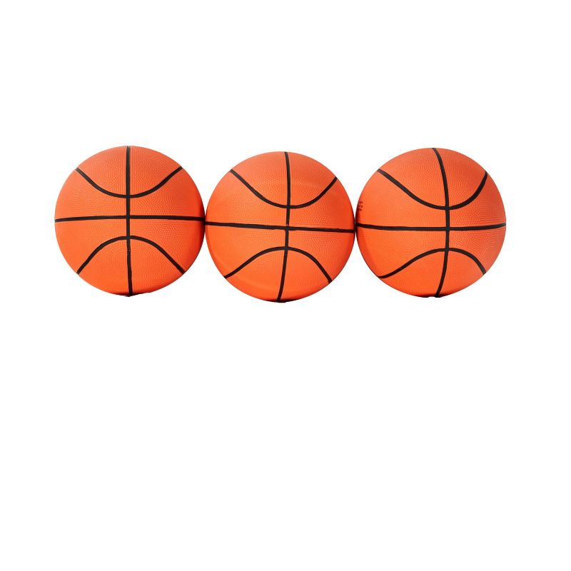 MD Sports 7&#34; Rubber Basketballs 3pk - Orange, 4 of 5