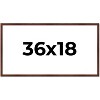 PosterPalooza | Panoramic Classic Modern Brown Frame - UV Acrylic, Foam Board Backing, Hanging Hardware - 2 of 4