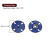 Unique Bargains Alloy Invisible Durable High Hardness Buckle Fasteners Press Studs Buttons 5 Pcs - 2 of 4