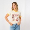Simply Sage Market Women's Coquette Baseball Favorite Things Short Sleeve Ringer Tee - 2 of 4