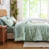 BAGOKIE 5/7 Pieces Bedding Set Floral Bed in a Bag with Comforter, Sheets, Pillowcases & Shams - 3 of 4