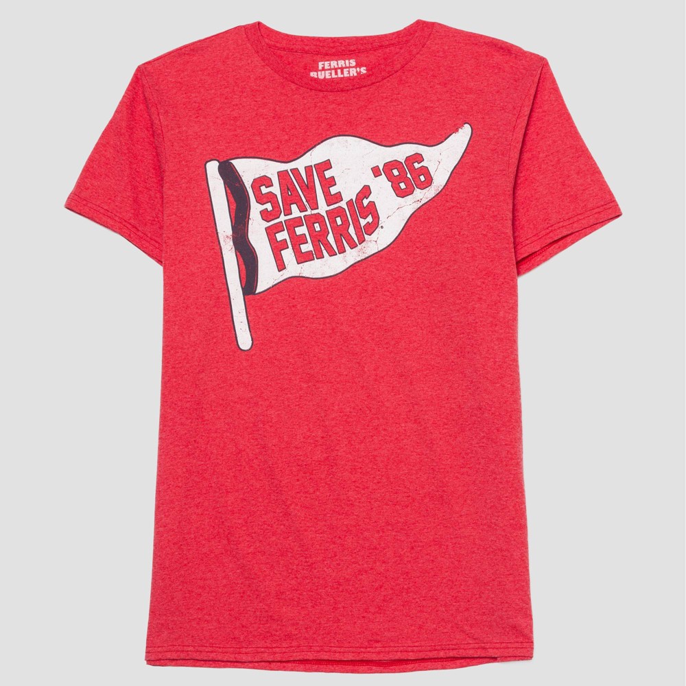 Men's Ferris Bueller's Day Off Short Sleeve Graphic T-Shirt - Red L was $12.99 now $8.0 (38.0% off)