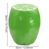 Vynxaria 14" Oversized Green Lemon Fruit Stool, Resin Multi-Purpose Stool/Side Table/Plant Stand - 4 of 4