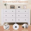 Fluted 6 Drawer Dresser with Faux Marble Top, Modern Chest of Drawers for Bedroom, Entryway - 4 of 4