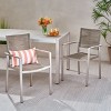GDFStudio Crested Bay Outdoor Aluminum and Rope Dining Chairs (Set of 2) - 2 of 4