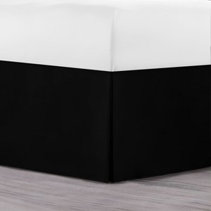 Lux Decor Solid Bed Skirts - Microfiber Tailored Drop 16-Inch Quadruple Pleated  Easy Fit Plain Bed Skirt - 1 of 4