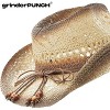 grinderPUNCH Western Outback Cowboy Hat Men's Women's Style Classic Straw Western Cowgirl Hat - 3 of 4