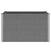 vidaXL Garden Raised Bed Gray Wood-plastic composite, Aluminum Large - 4 of 4