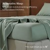 Double Stitch Cotton Tencel Sheet - Bed Sheets Set Queen Size, 4Pc Luxury Hotel Bedding Set, Soft, Cooling & Breathable for Hot Sleepers, Deep Pocket - 3 of 4