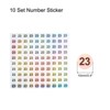 Unique Bargains Office Home Warehouse Self-Adhesive Reflective Sticker 10 Sheets - 2 of 4