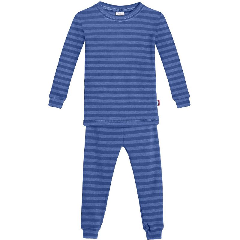 City Threads USA-Made Striped Boys and Girls Soft Pajama Set, 1 of 5