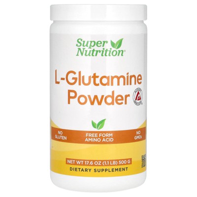 Super Nutrition L-Glutamine, Unflavored, 17.6 oz (500 g)