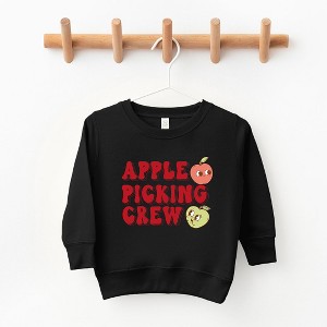The Juniper Shop Cartoon Apple Picking Crew Toddler Graphic Sweatshirt - 1 of 3