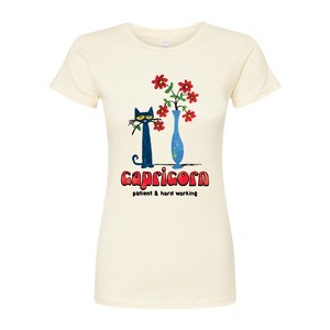 Women's - Pete the Cat - Capricorn Fitted Graphic T-Shirt - 1 of 3