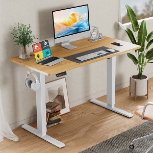 RISOKEYS Computer Stand Up Office Desk,Height Adjustable Games Desk,with Headphone Hook for Home Office & Computer Workstation,Games(Table only) - 1 of 4