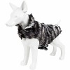 Pet Life (R) Luxe Chauffurry Zebra Patterned Designer Mink Fur Dog Coat - 4 of 4
