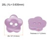Unique Bargains Resin 2-Hole Craft Replacement Flower Sewing Buttons 150 Pcs - 2 of 4
