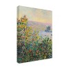 Trademark Fine Art -Monet 'Flower Beds At Vetheuil' Canvas Art - 4 of 4