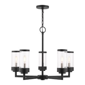 Livex Lighting Hillcrest 5 - Light Chandelier in  Textured Black - 1 of 4