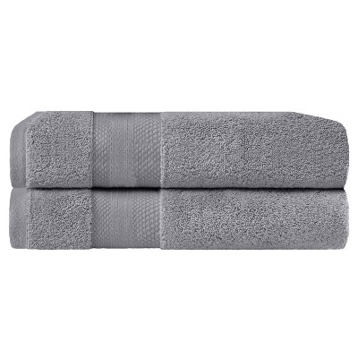 Luxury Cotton Heavyweight Solid Plush Towel Set by Blue Nile Mills