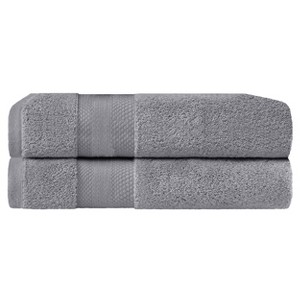 Luxury Cotton Heavyweight Solid Plush Towel Set by Blue Nile Mills - 1 of 4