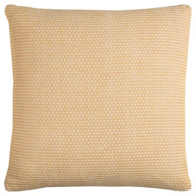 Solid Throw Pillow Yellow - Rizzy Home