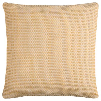 Solid Throw Pillow Yellow - Rizzy Home