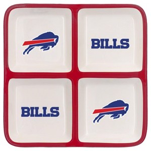 NFL Buffalo Bills 4-Section Square Tray - 1 of 2