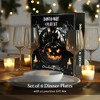 Haunted Night Set of 4 Plates, Black Halloween Tableware Collection for Salad, Dessert, Appetizer, and Side Plates| OrnamentallyYou - 3 of 4