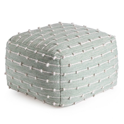 Gray pouf ottoman deals target