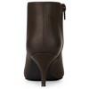 Allegra K Women's V-Shape Cutout Pointy Toe Stiletto Heels Ankle Booties - 3 of 4