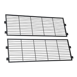0.75" Set of 2 Extra Storage Shelf Deluxe Metal Extensions - Breighton Home - 1 of 4