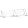 vidaXL Rabbit Hutch Outdoor Animal House - Galvanized Steel Enclosure for Rabbits, Chickens, Ducks - Silver, 157.5"x41.3"x35.8" - 3 of 4