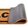 Juvale Natural Coco Large Welcome Mat for Entry Way, Long Coir Outdoor Rug, Nonslip, 17 x 60 In - 4 of 4