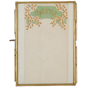 Storied Home Brass & Glass Photo Frame with Gold Finish & Hinged Opening - 1 of 4
