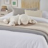 Mina Victory Plush Lines Foldable Lamb Stuffed Animal 18" x 22" Ivory Indoor Throw Pillow - 2 of 4