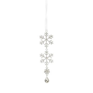 Melrose Jewel Snowflake Ornament Drop (Set of 12) - 1 of 2